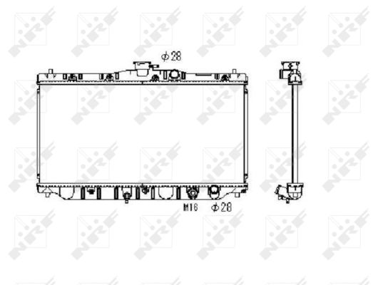 Radiateur refroidissement moteur NRF 536711