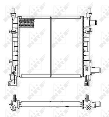 Radiateur refroidissement moteur NRF 54671