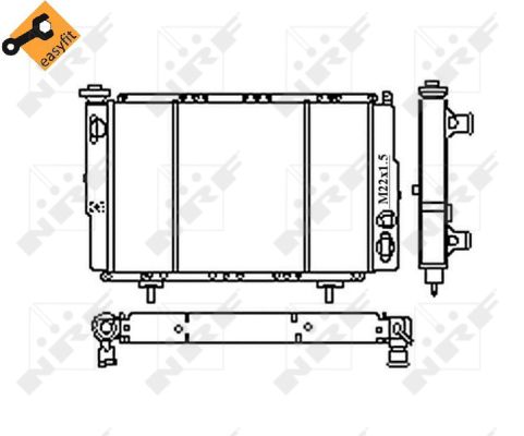 Radiateur refroidissement moteur NRF 54683