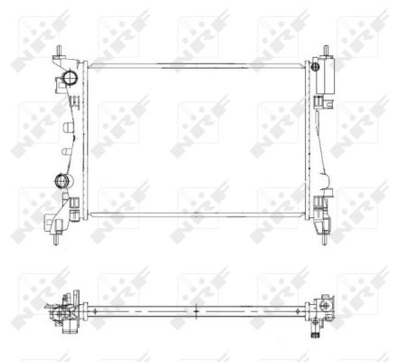 Radiateur refroidissement moteur NRF 55341