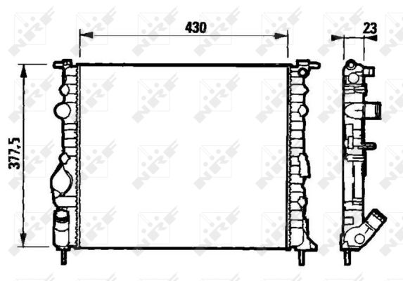 Radiateur refroidissement moteur NRF 58192