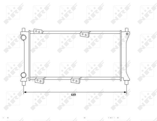 Radiateur refroidissement moteur NRF 58225