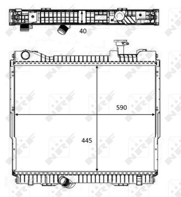 Radiateur refroidissement moteur NRF 58484