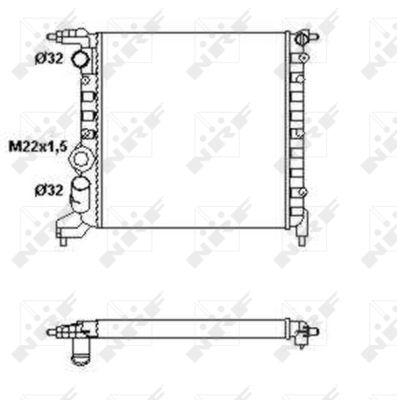 Radiateur refroidissement moteur NRF 58783