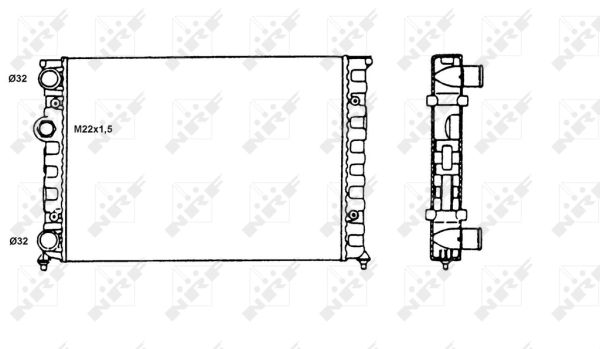 Radiateur refroidissement moteur NRF 58819