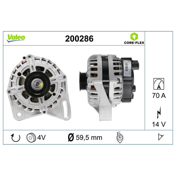 Alternateur VALEO 200286