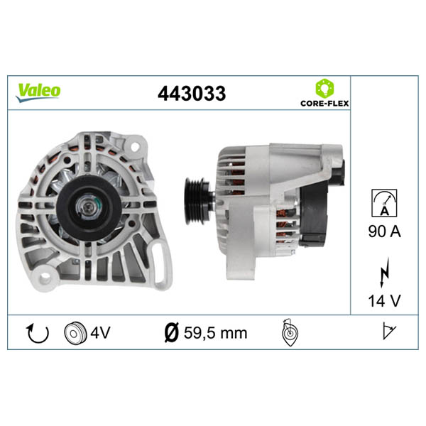 Alternateur VALEO 443033