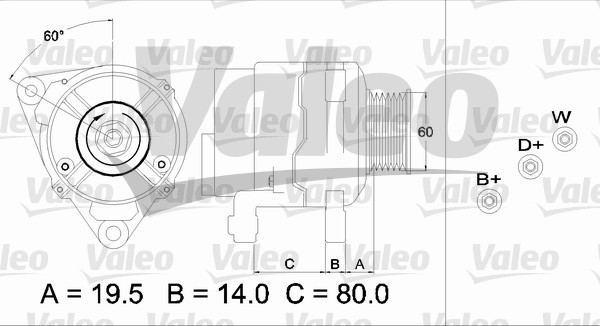 Alternateur VALEO 437385