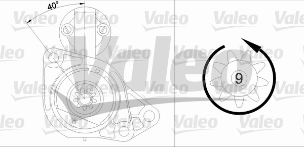 Démarreur VALEO 458160