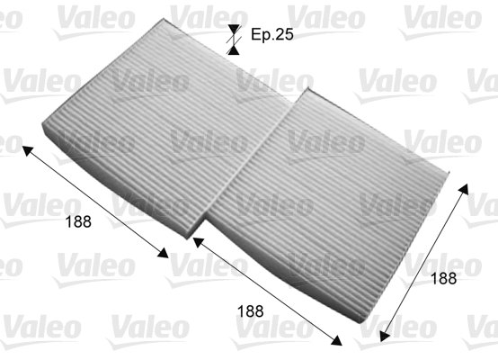 Filtre d'habitacle VALEO 715714