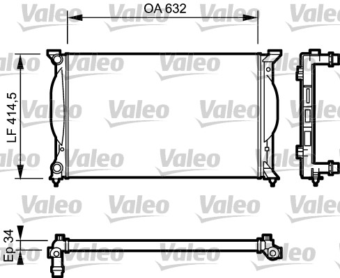 Radiateur refroidissement moteur VALEO 732963