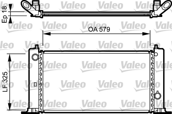 Radiateur refroidissement moteur VALEO 734228