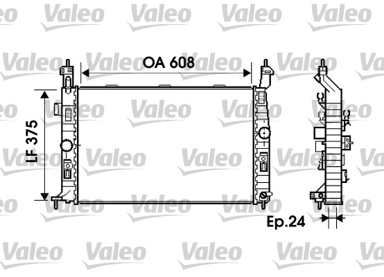 Radiateur refroidissement moteur VALEO 734384