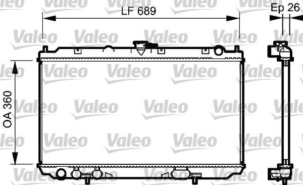 Radiateur refroidissement moteur VALEO 734708