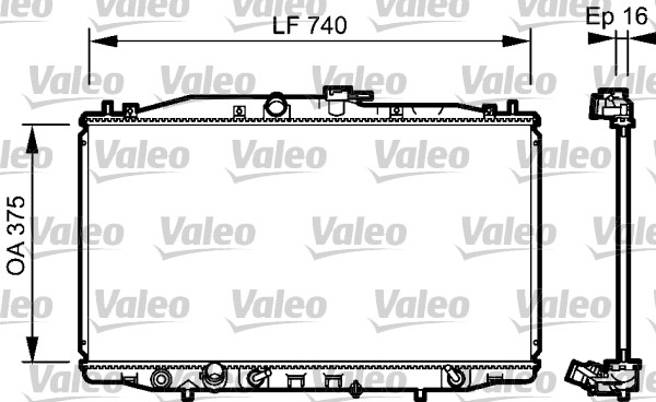 Radiateur refroidissement moteur VALEO 735050