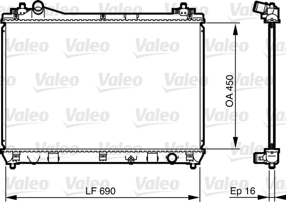 Radiateur refroidissement moteur VALEO 735433