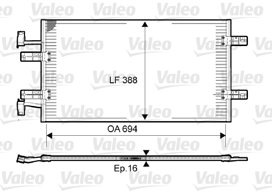 Condenseur de climatisation VALEO 814171