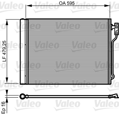 Condenseur de climatisation VALEO 814192