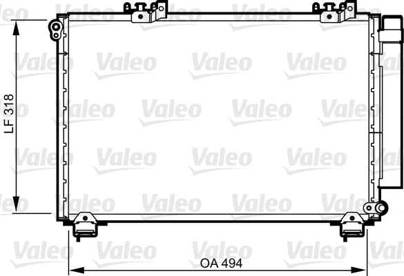 Condenseur de climatisation VALEO 814309