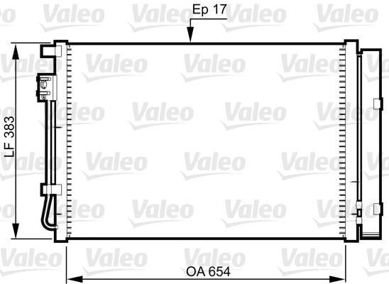 Condenseur de climatisation VALEO 814362