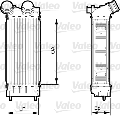 Intercooler (échangeur) VALEO 818226