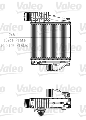 Intercooler (échangeur) VALEO 818290