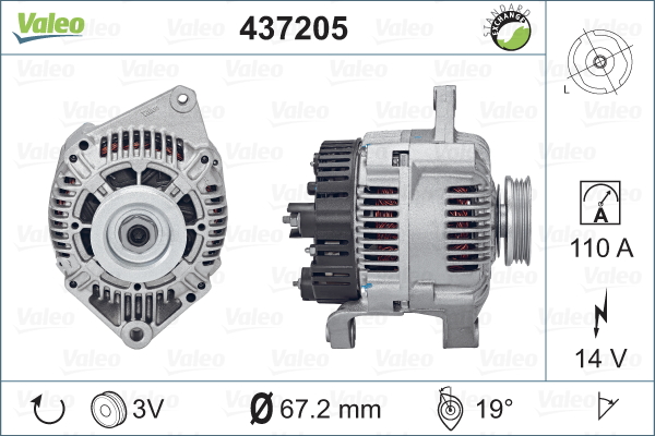 Alternateur VALEO 437205