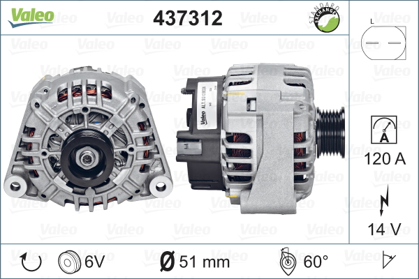 Alternateur VALEO 437312