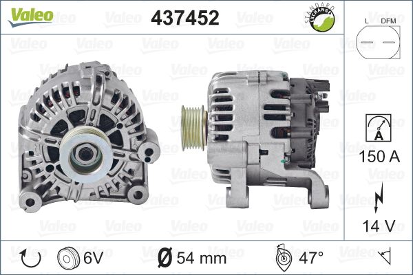 Alternateur VALEO 437452