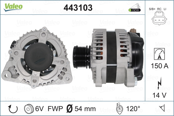 Alternateur VALEO 443103