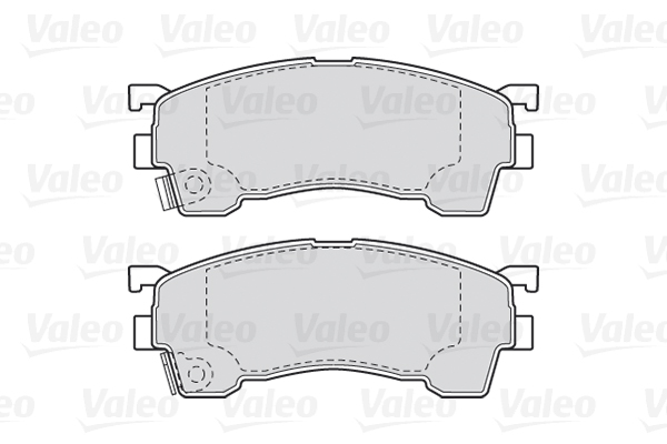 Jeu de 4 plaquettes de frein VALEO 301629