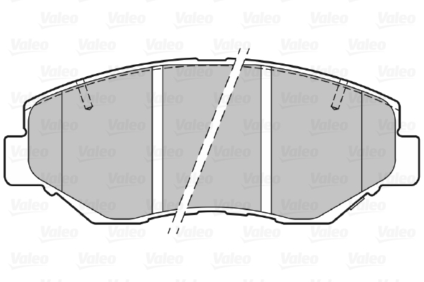 Jeu de 4 plaquettes de frein VALEO 301757