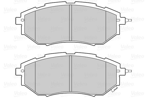 Jeu de 4 plaquettes de frein VALEO 302312