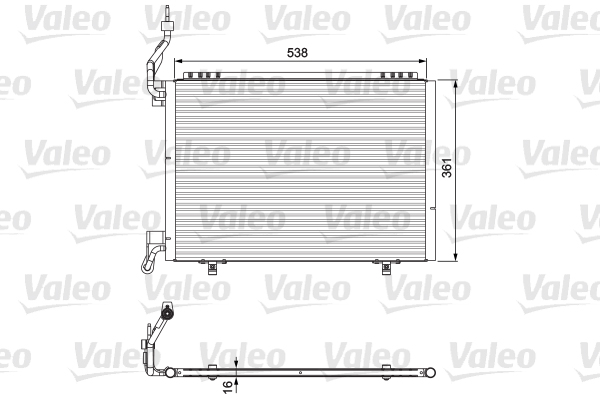 Condenseur de climatisation VALEO 814075