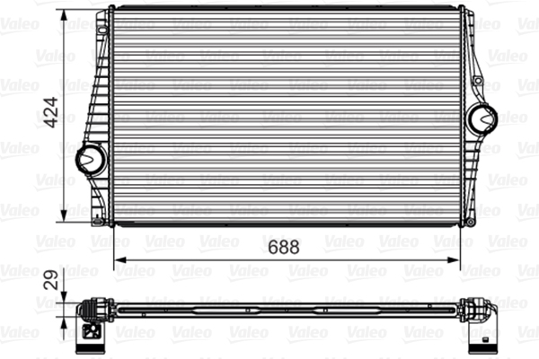 Intercooler (échangeur) VALEO 818280