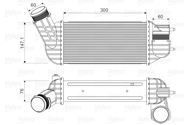 Intercooler (échangeur) VALEO 818345