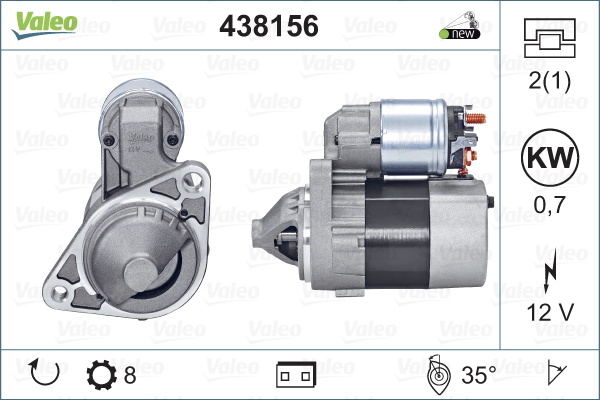 Démarreur VALEO 438156