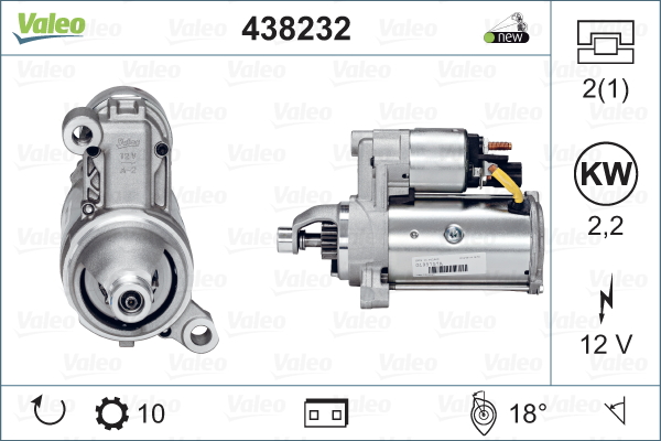 Démarreur VALEO 438232