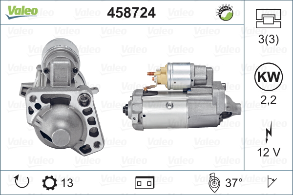 Démarreur VALEO 458724