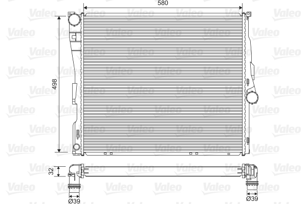 Radiateur refroidissement moteur VALEO 701563