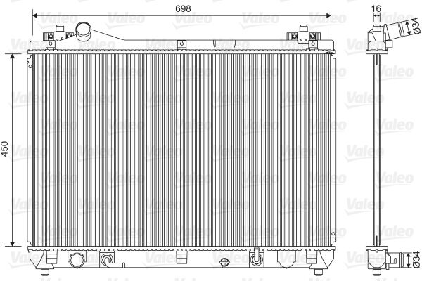 Radiateur refroidissement moteur VALEO 701592