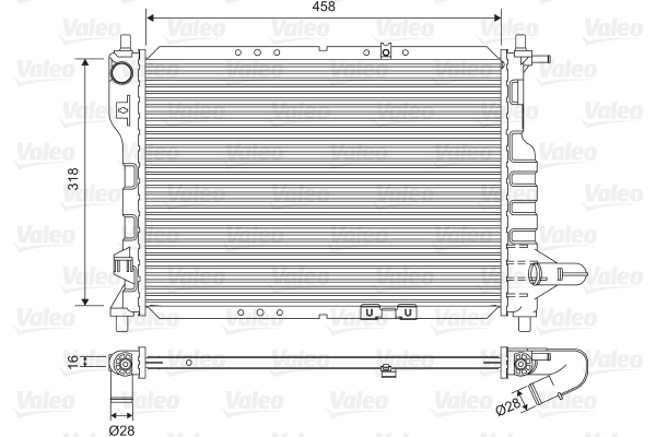 Radiateur refroidissement moteur VALEO 701598