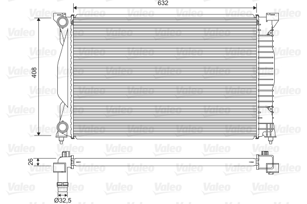 Radiateur refroidissement moteur VALEO 734269