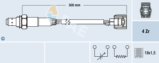 Sonde lambda FAE 77585