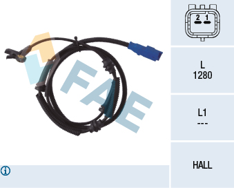 Capteur ABS FAE 78038