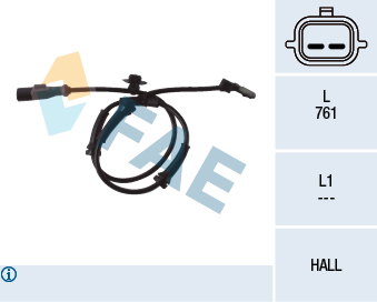 Capteur ABS FAE 78096