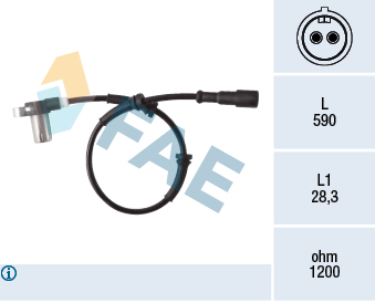 Capteur ABS FAE 78416