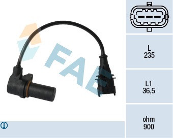 Capteur d'angle du vilebrequin FAE 79068