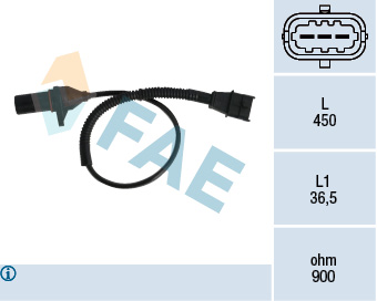 Capteur d'angle du vilebrequin FAE 79333