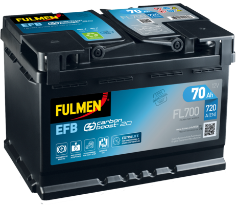 FULMEN - Batterie voiture Start & Stop 12V 70AH 760A (n°FL700)